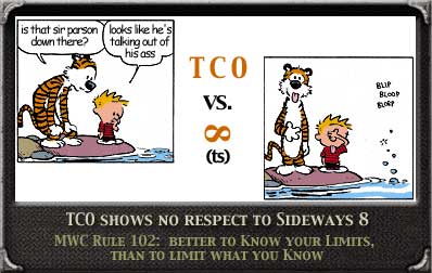 Qualifying Round Two - TCO vs. Sideways 8
